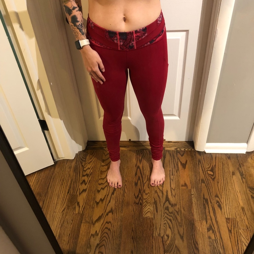 Lululemon size 6 red leggings